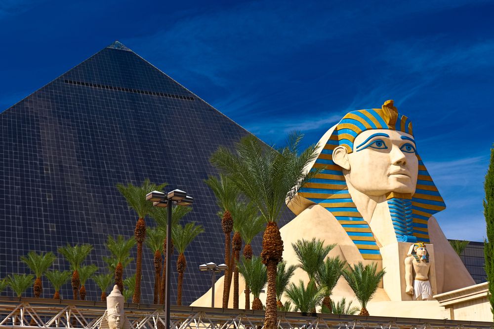 Estátua da Esfinge do Luxor Hotel Casino