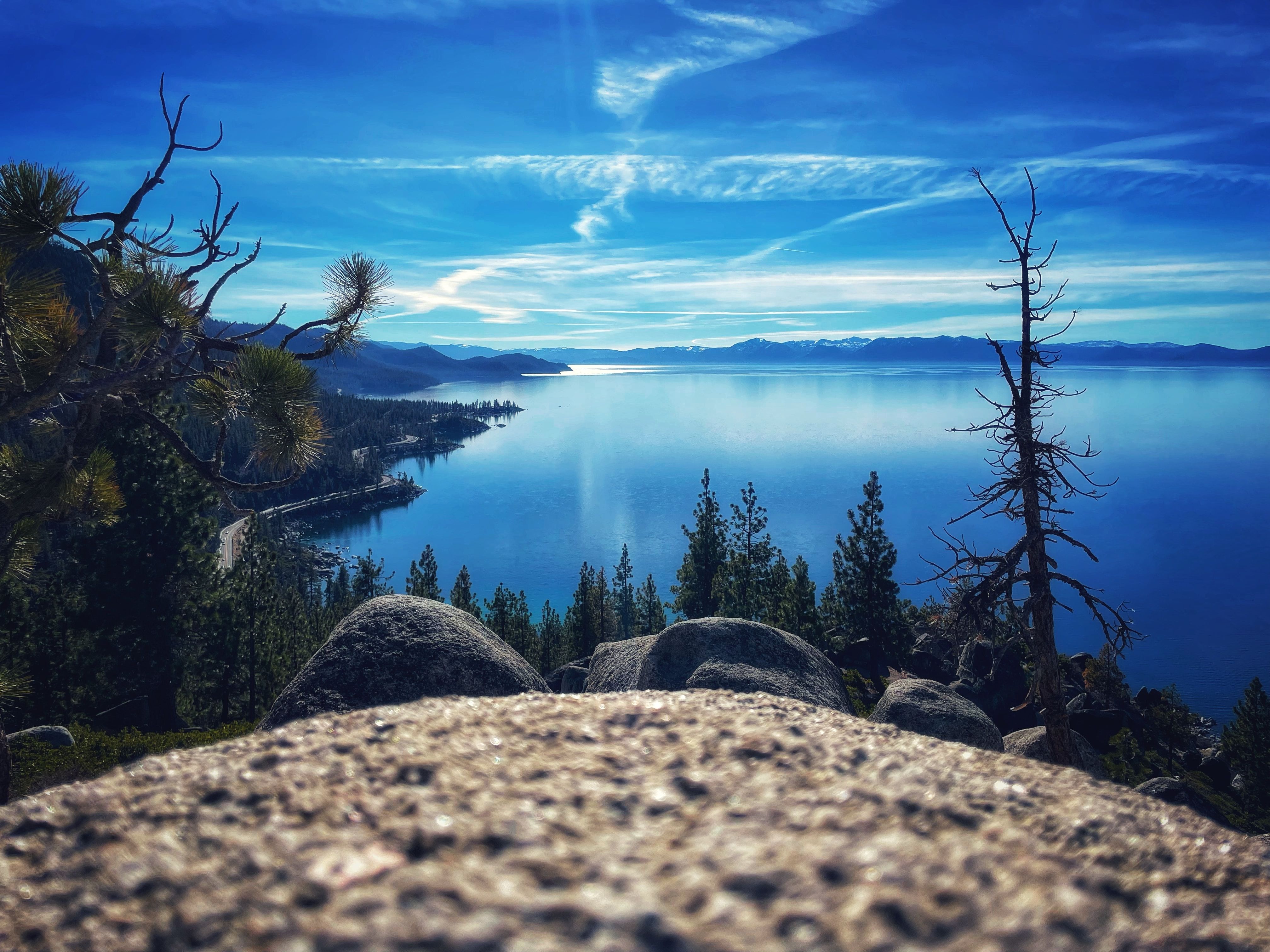 Views of Lake Tahoe near Tahoe City
