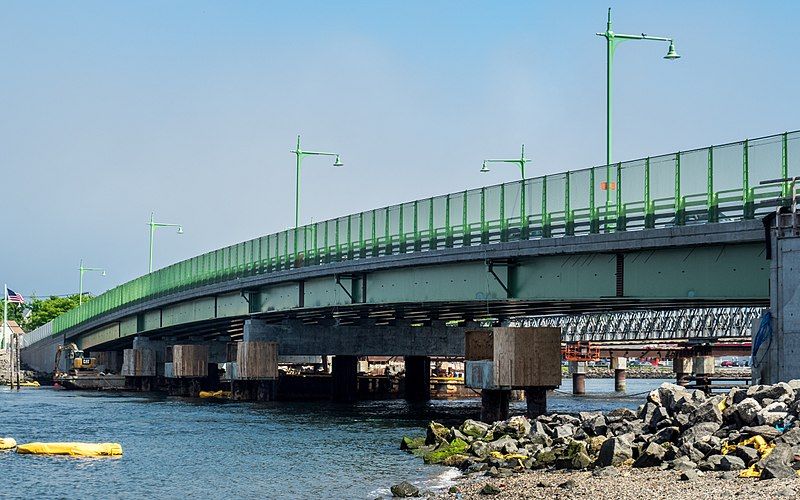 The City Island Bridge in the Bronx, NYC