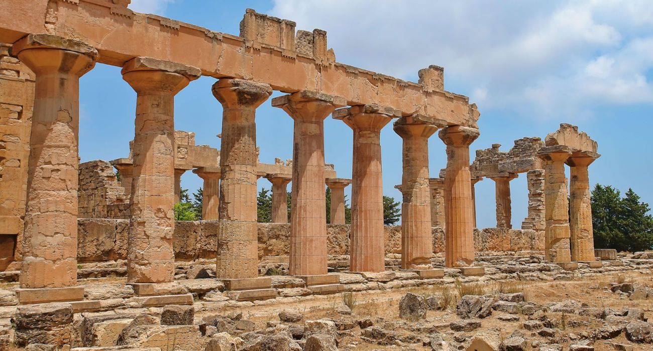 Zeus Temple in Cyrene Libya