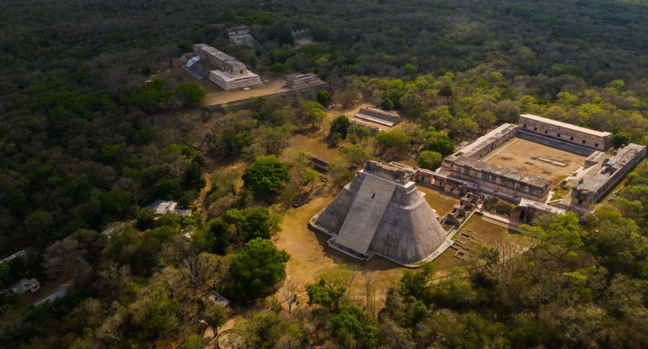 Uxmal ancient Mayan city in Yucatan