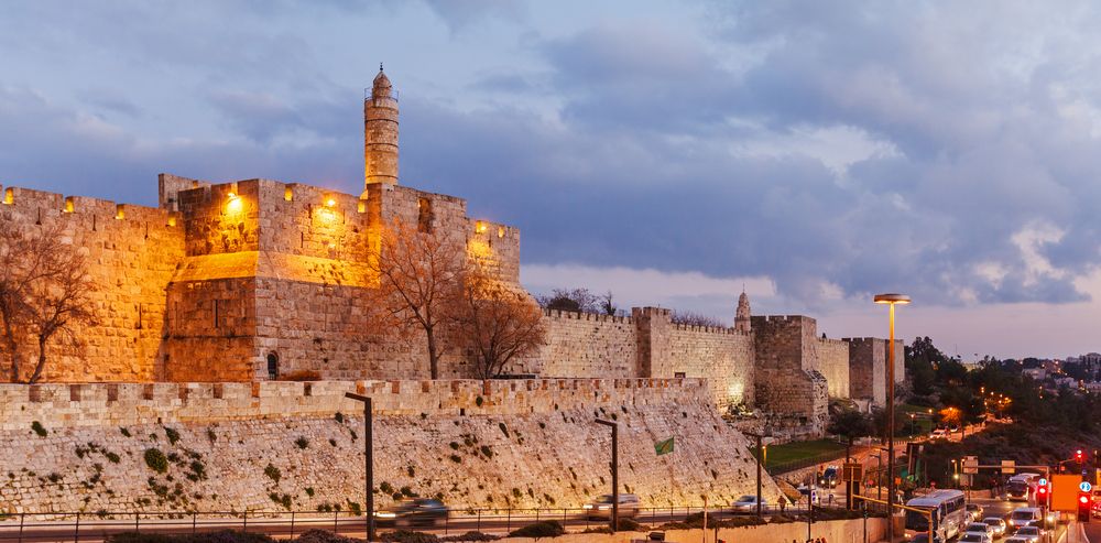 Muralhas da Cidade Antiga à Noite, Jerusalém