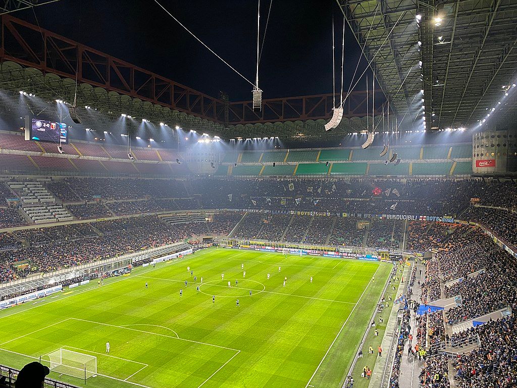 San Siro Stadium in Milan, Italy