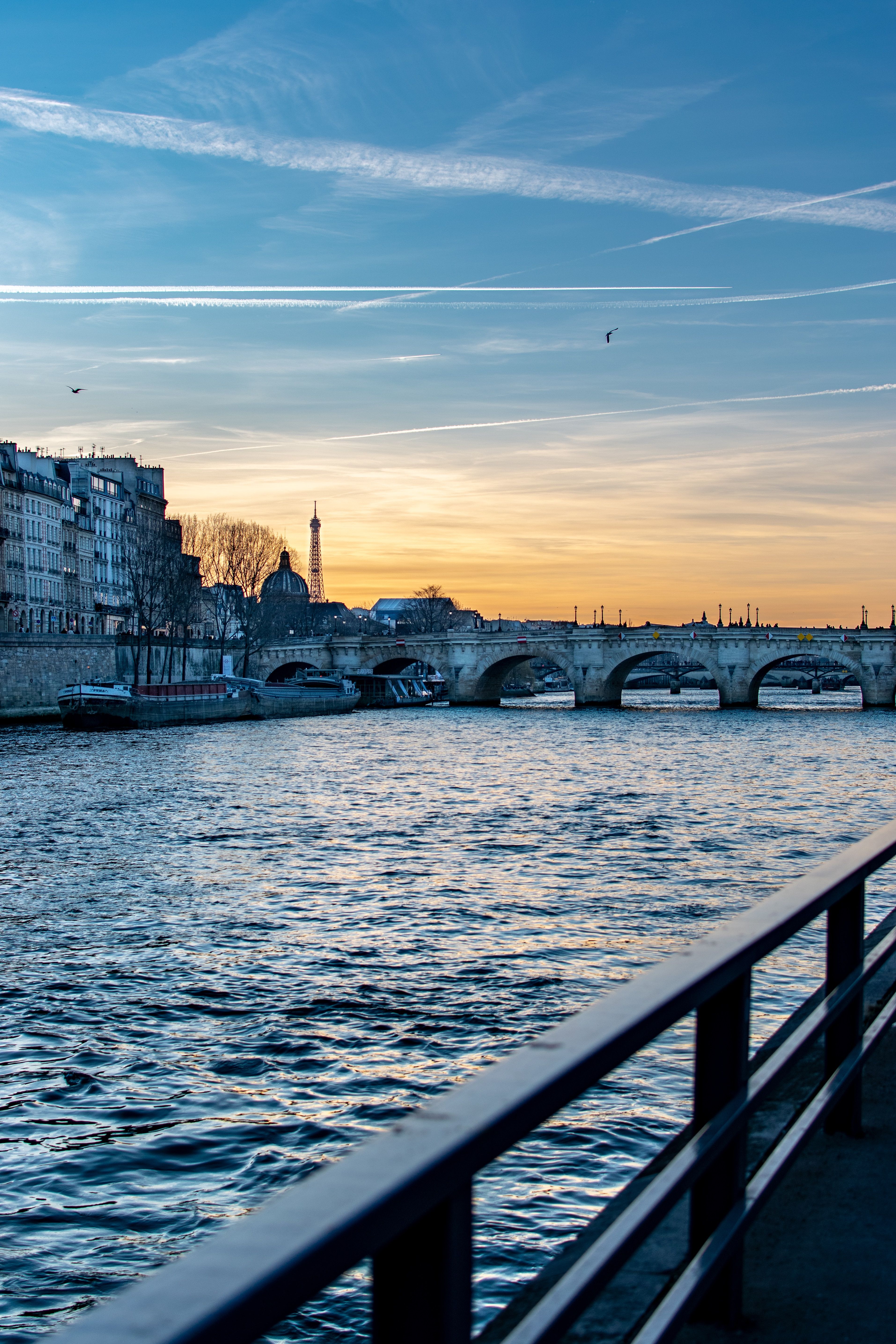 Seine River, Paris at sunset
