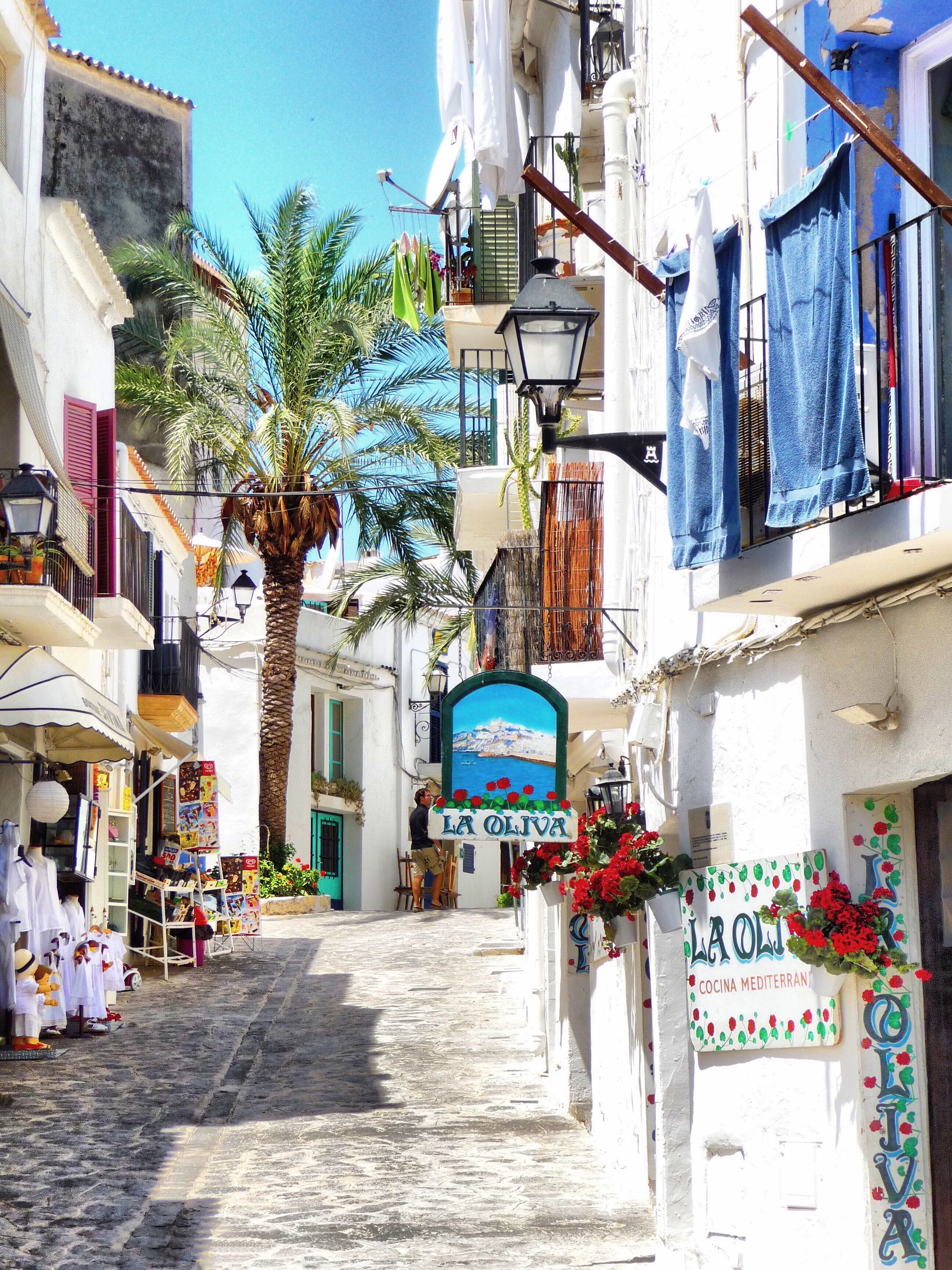 Ibiza town in Spain 
