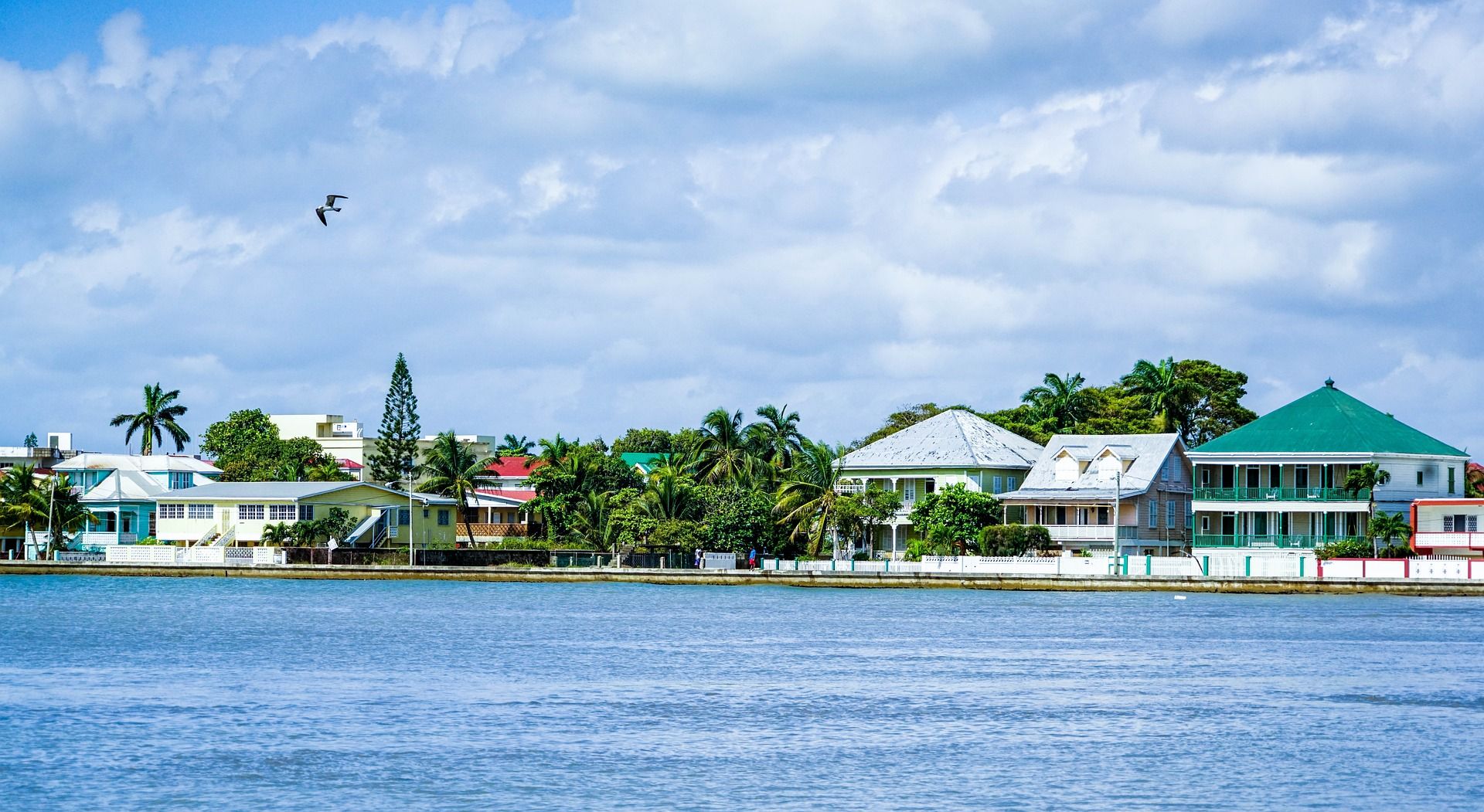 A view of the sea in Belize City