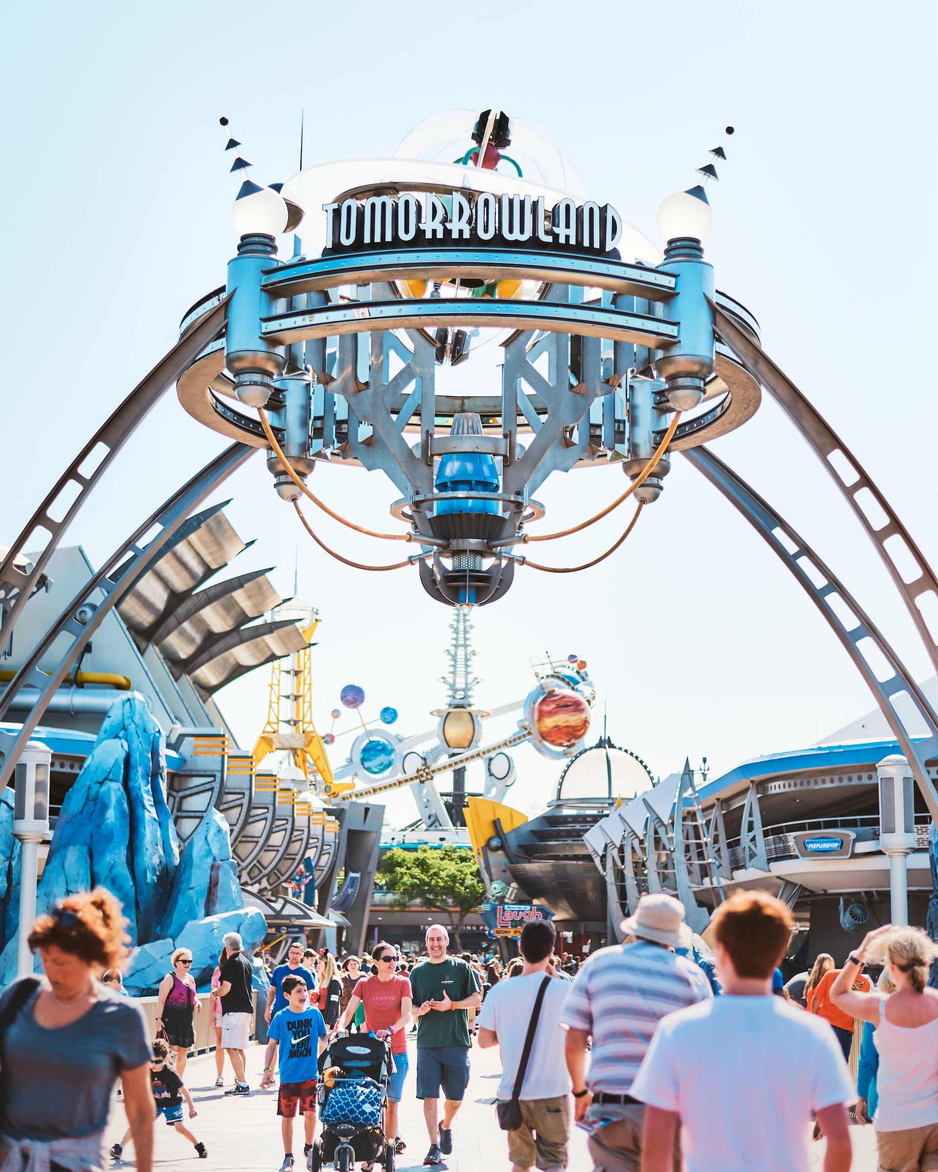 People At Walt Disney World's Magic Kingdom In Orlando, United States