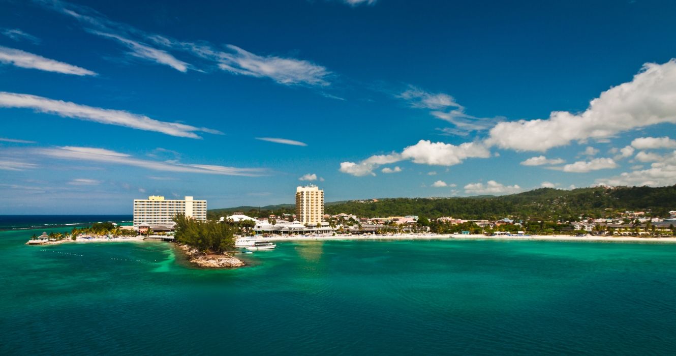 Coastline along Kingston Jamaica