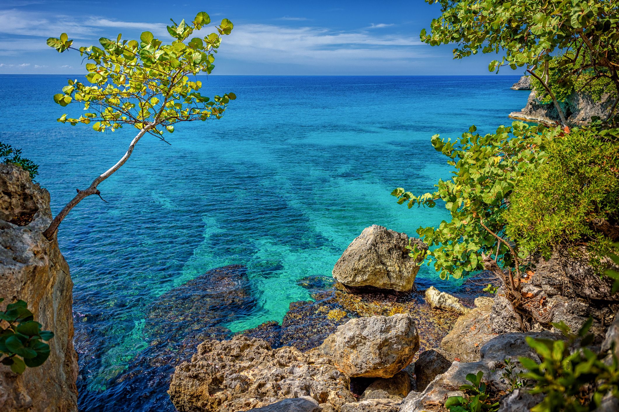 seascape in Negril, Jamaica
