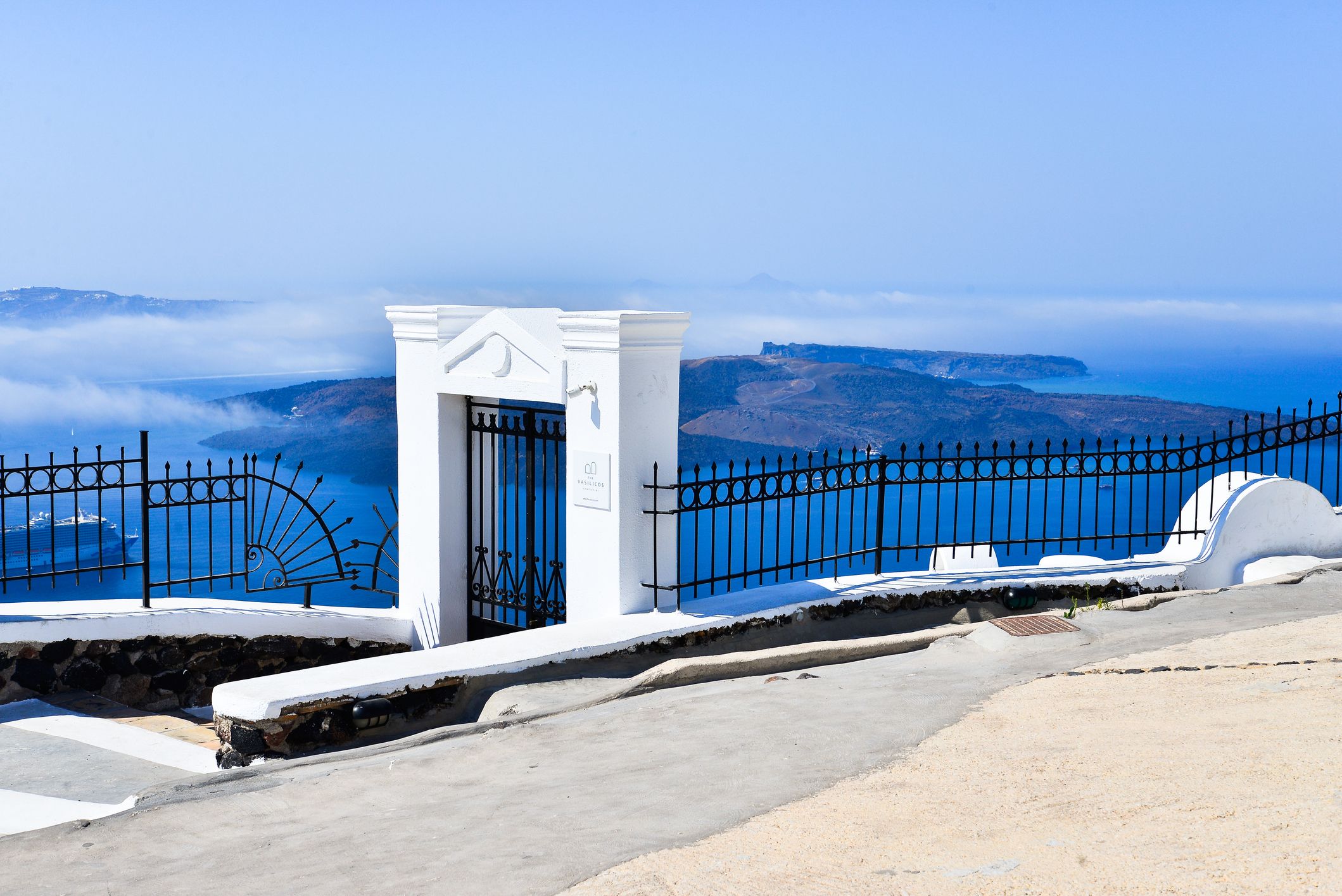Beautiful Imerovigli in Santorini, Greece