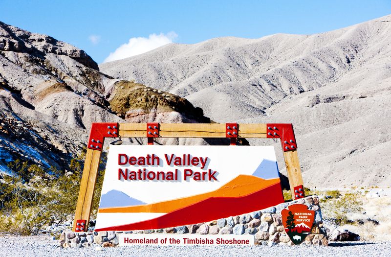 Death Valley National Park entrance, California