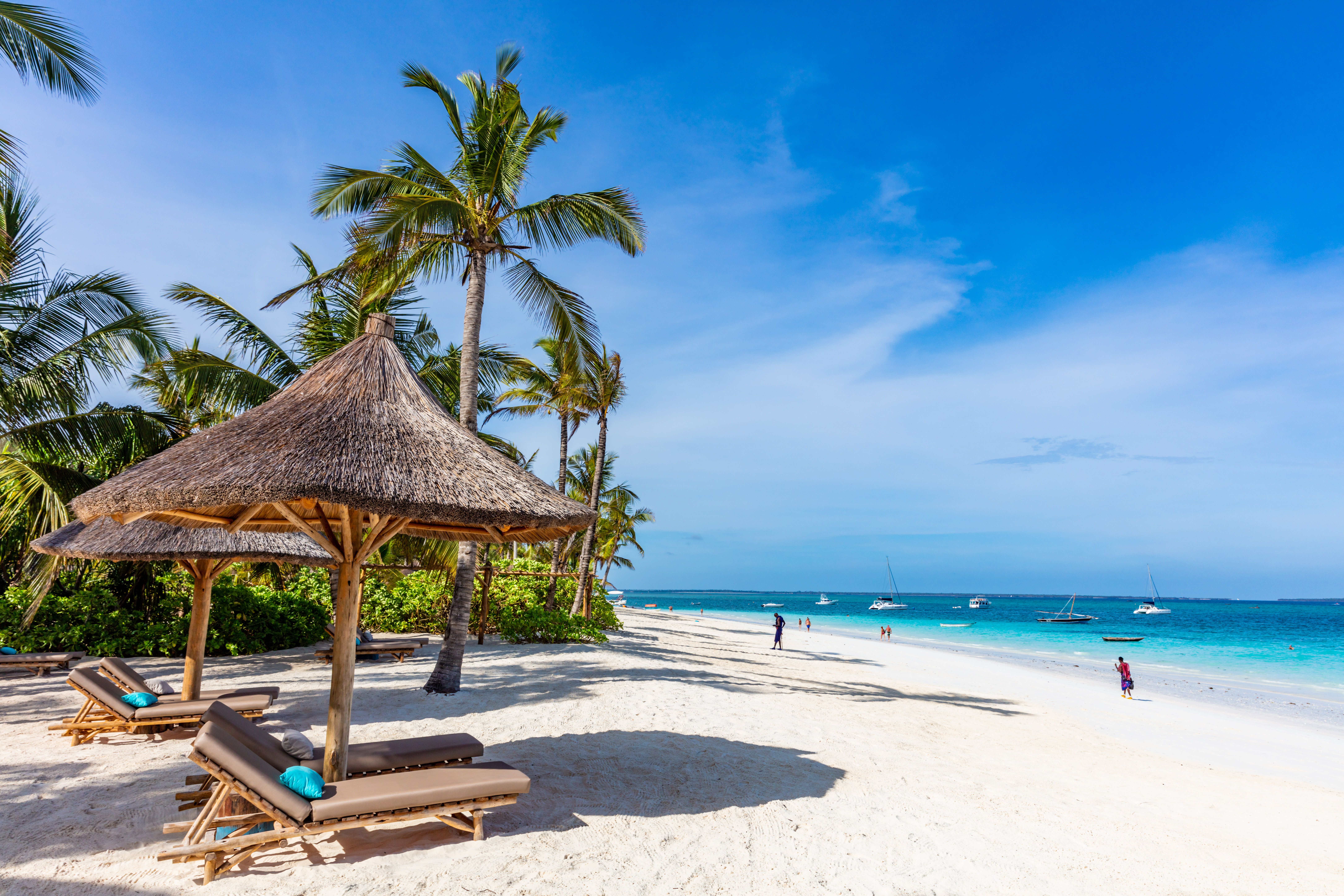 The beautiful Kendwa Beach in Unguja, Zanzibar Island, Tanzania, East Africa