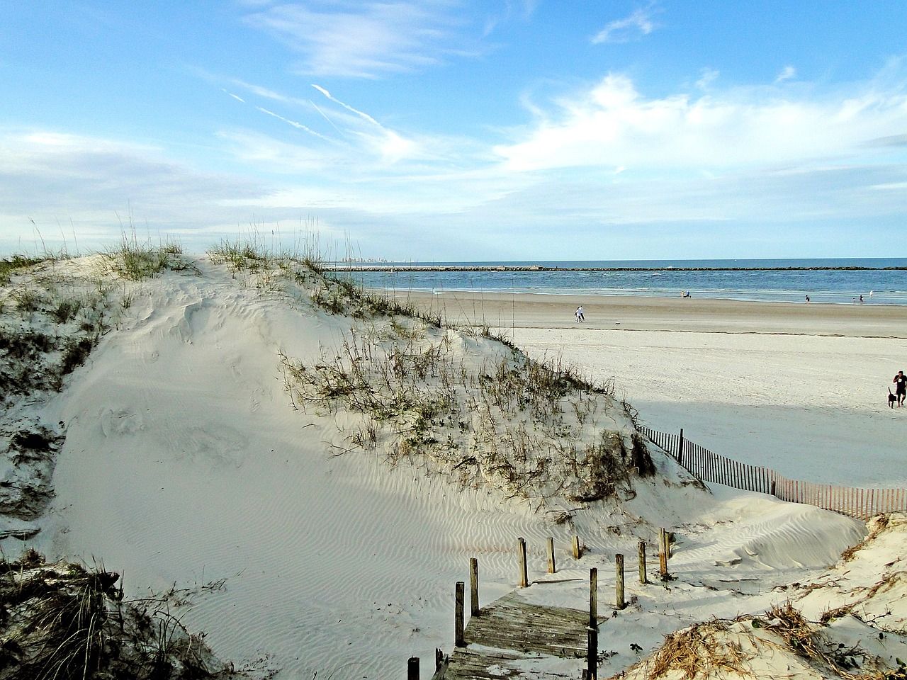Sand dunes at Seaside Beach in Florida