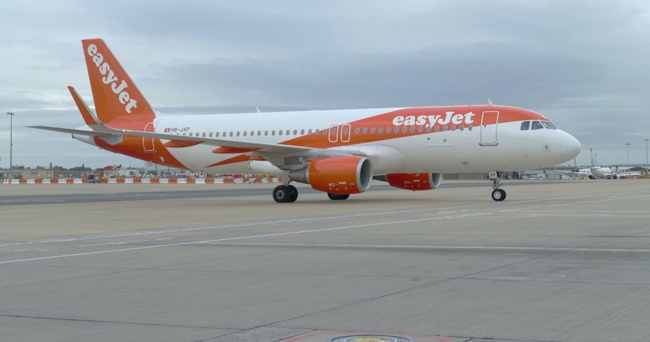 Easyjet plane in Gatwick