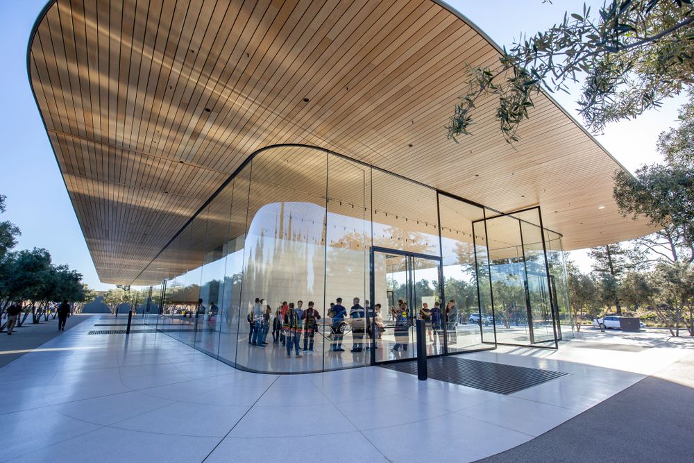 Exterior view of Apple Park Visitor Center