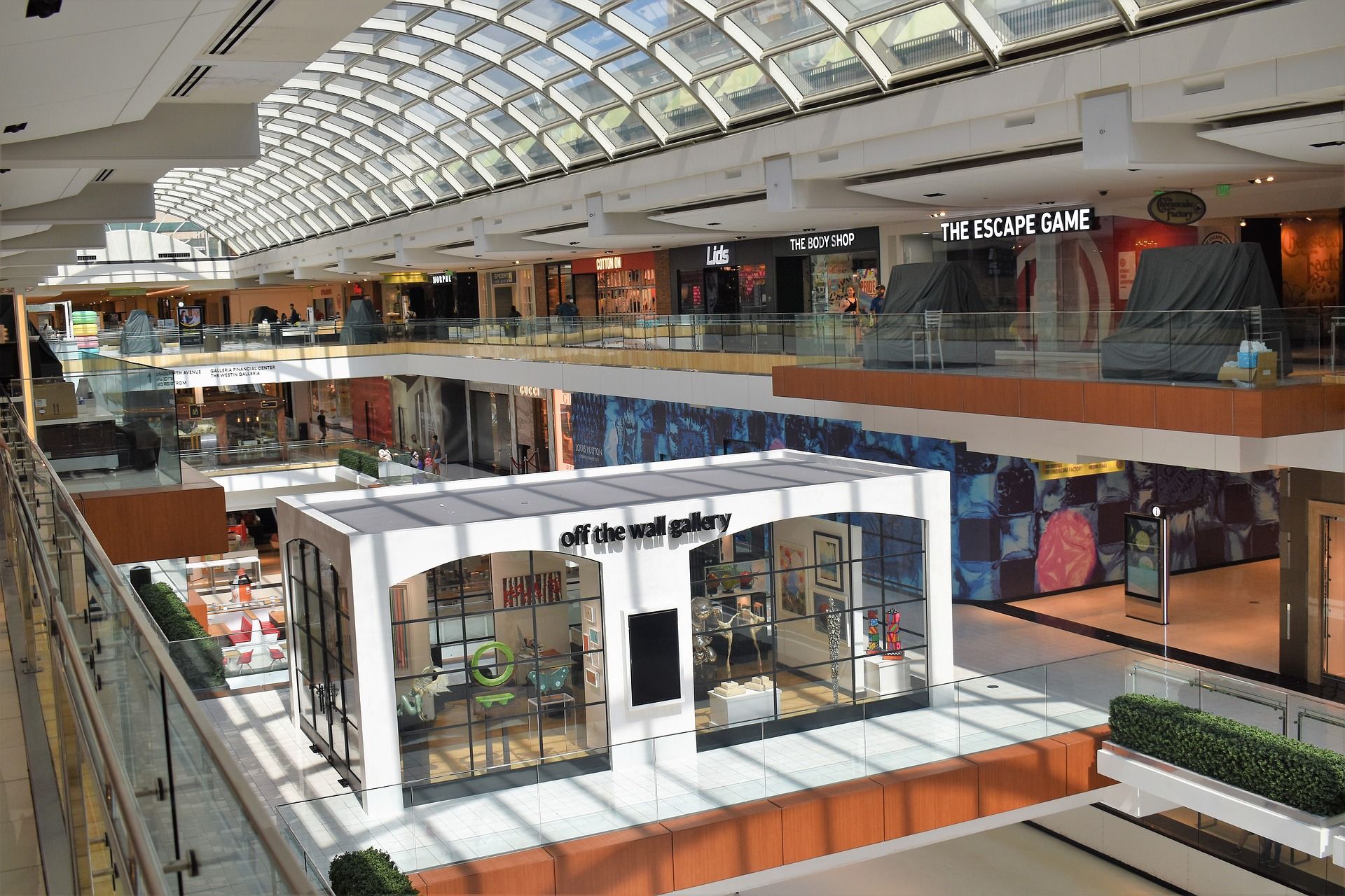 Interior of the Galleria Mall in Houston