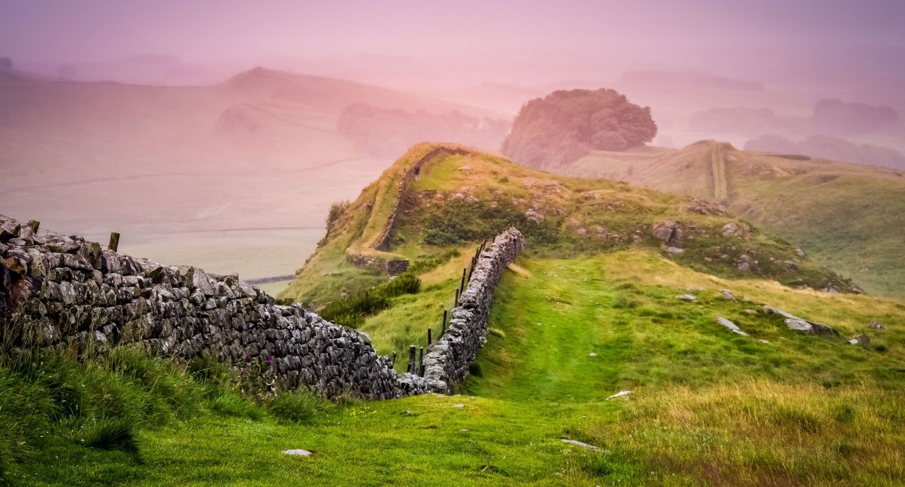 Hadrian's Wall in Northern England