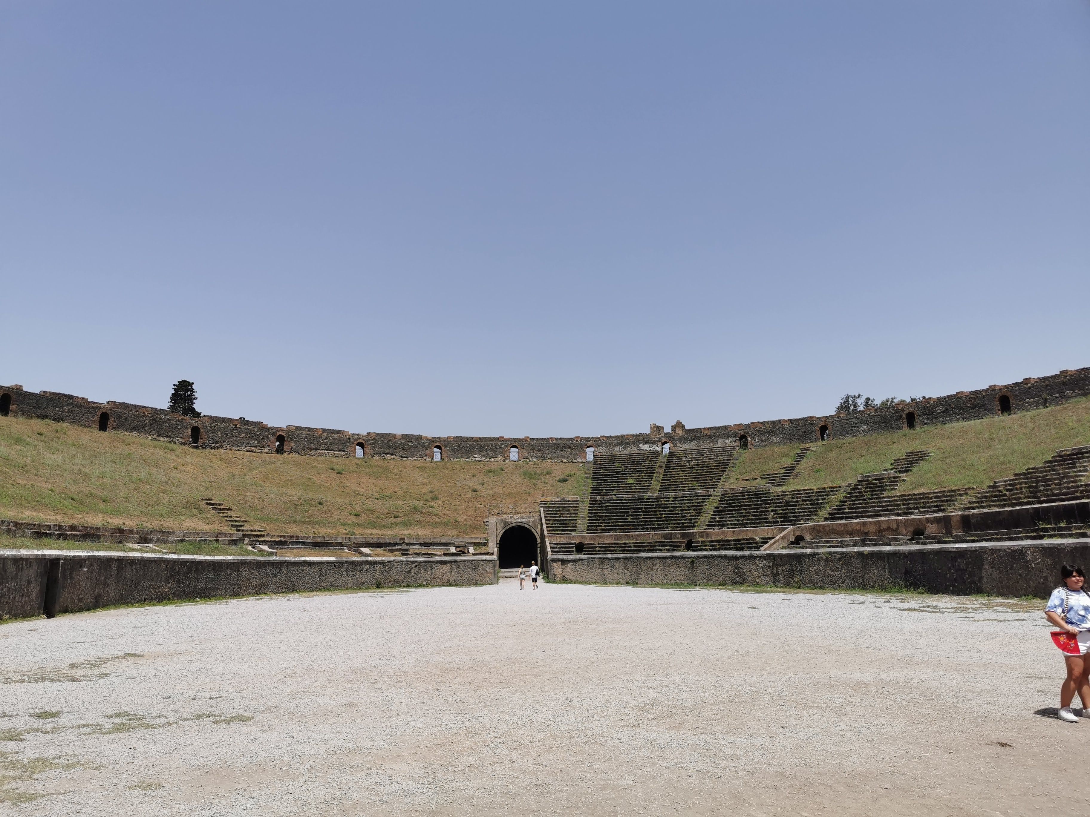 Interior of Amphitheater of Pompeii
