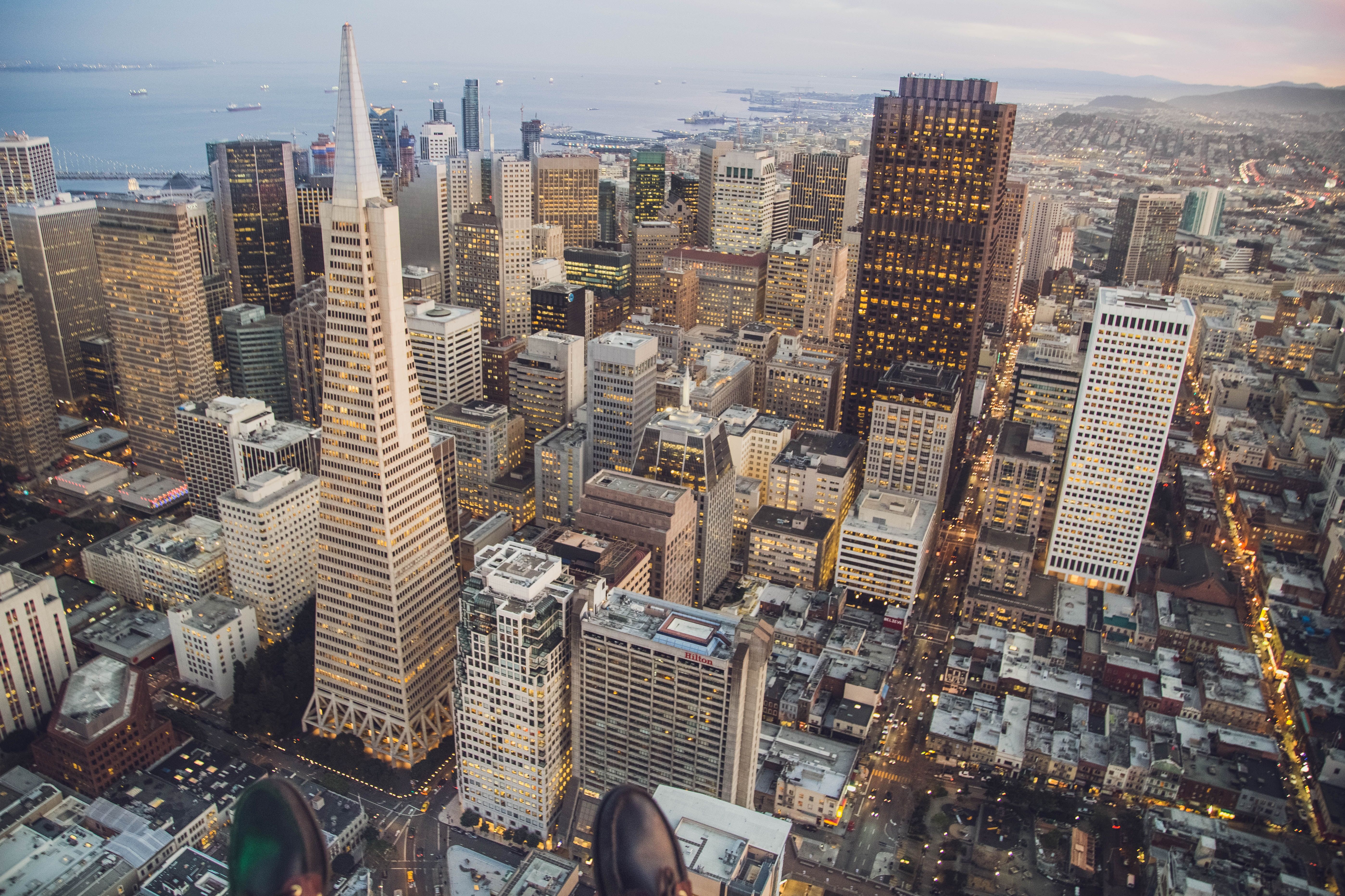 An aerial view of San Francisco