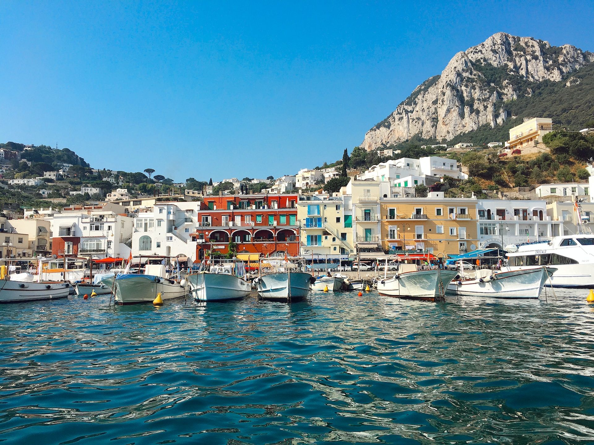 View of Capri's beautiful harbor