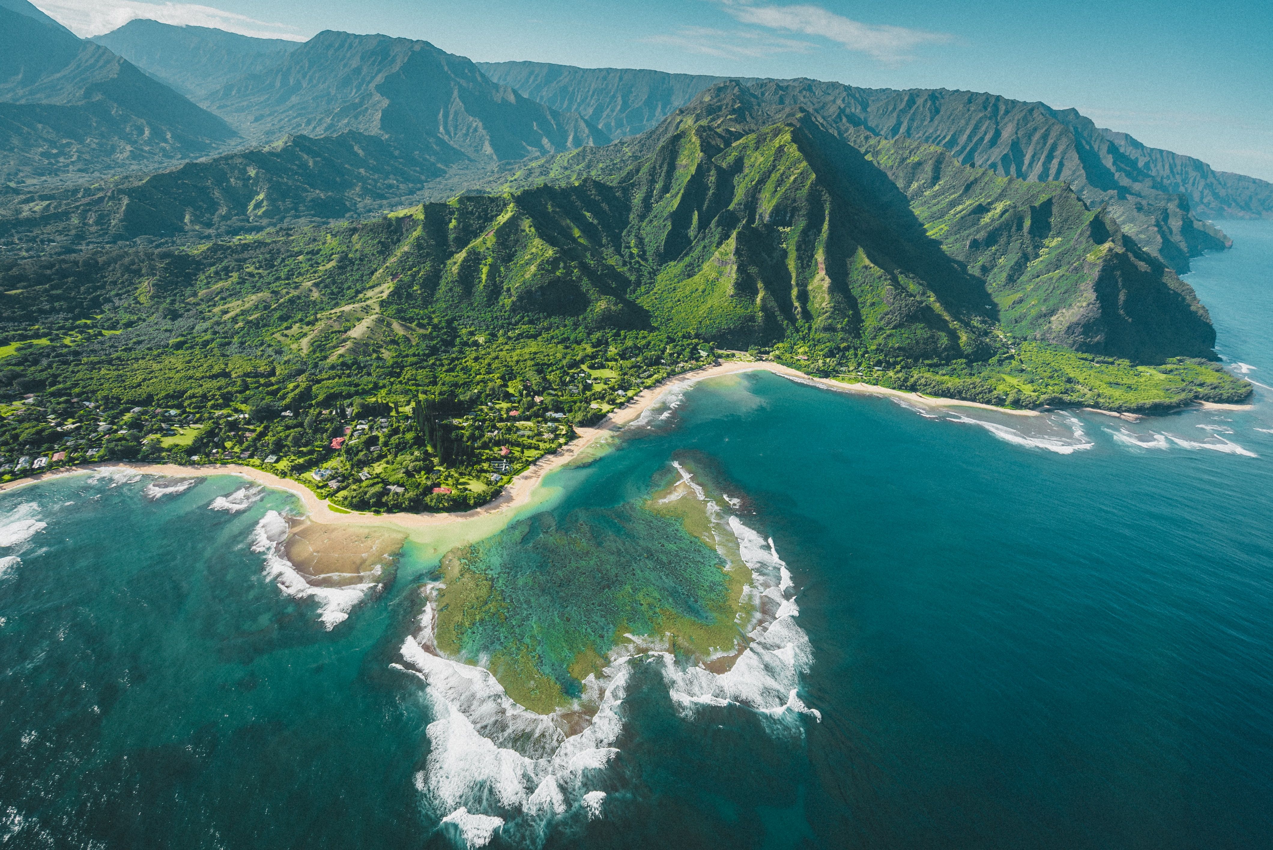 Aerial view of Kauai, Hawaii, USA