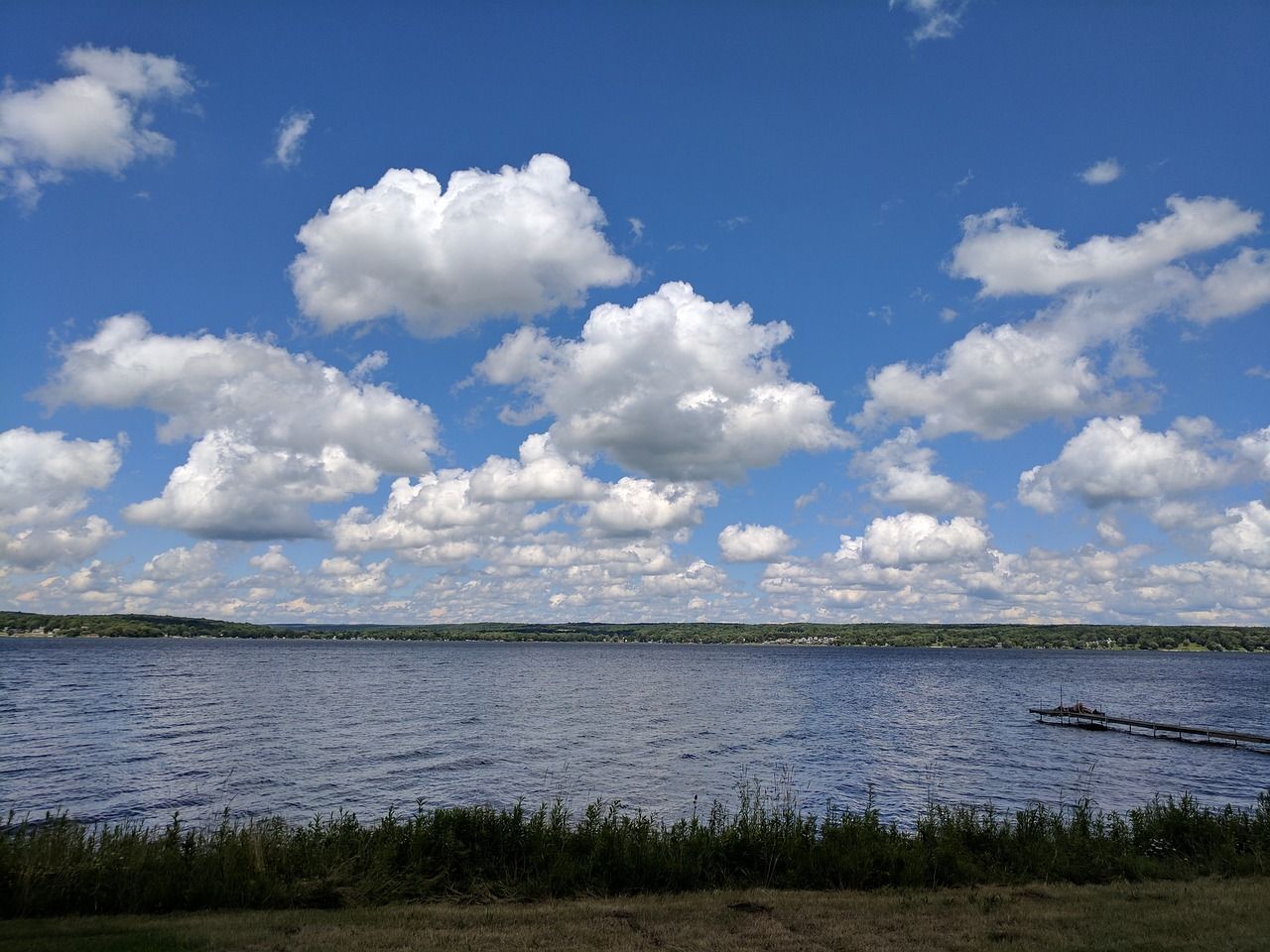Scenic view of Chautauqua Lake near Jamestown, New York