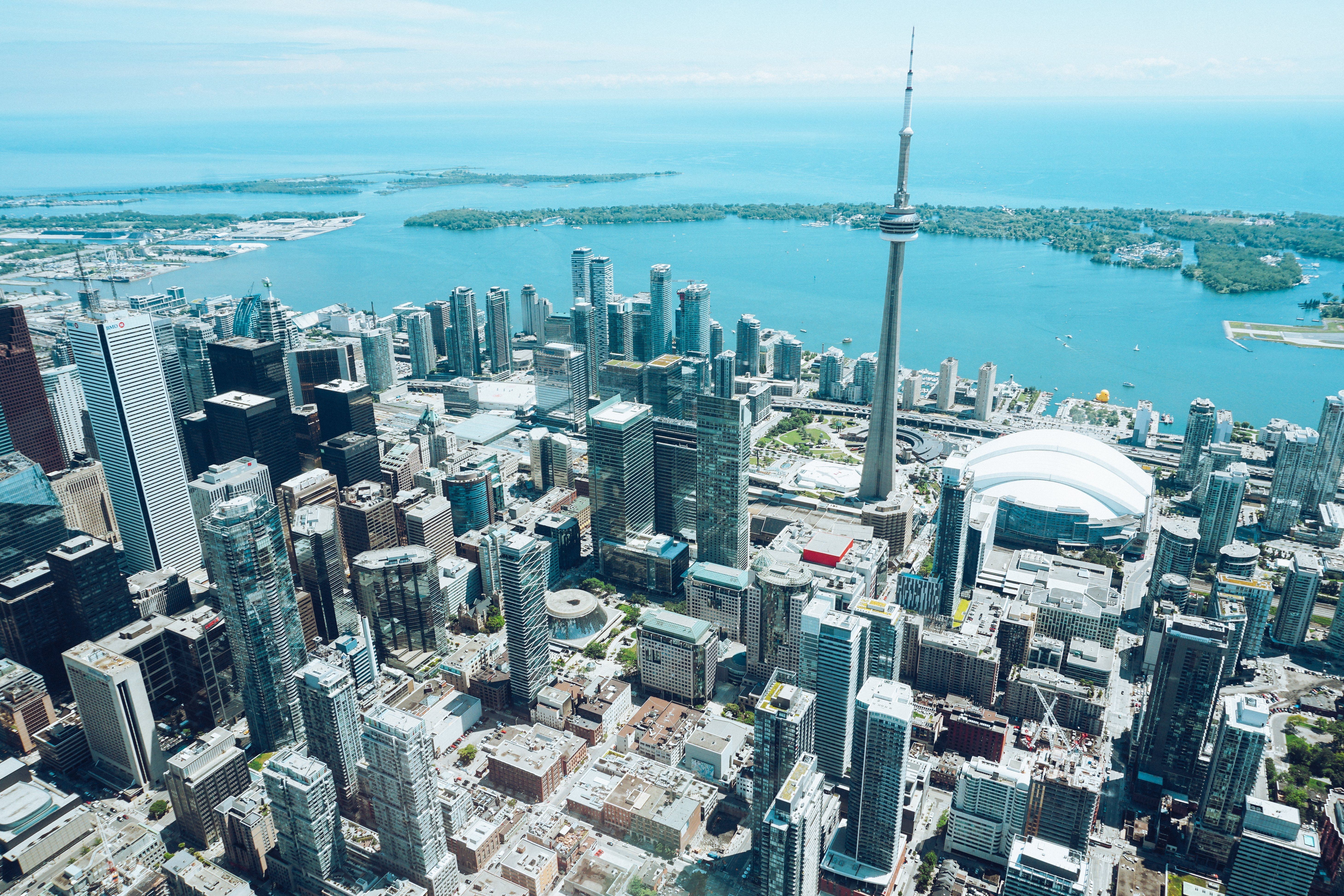 Aerial view of Toronto, Canada