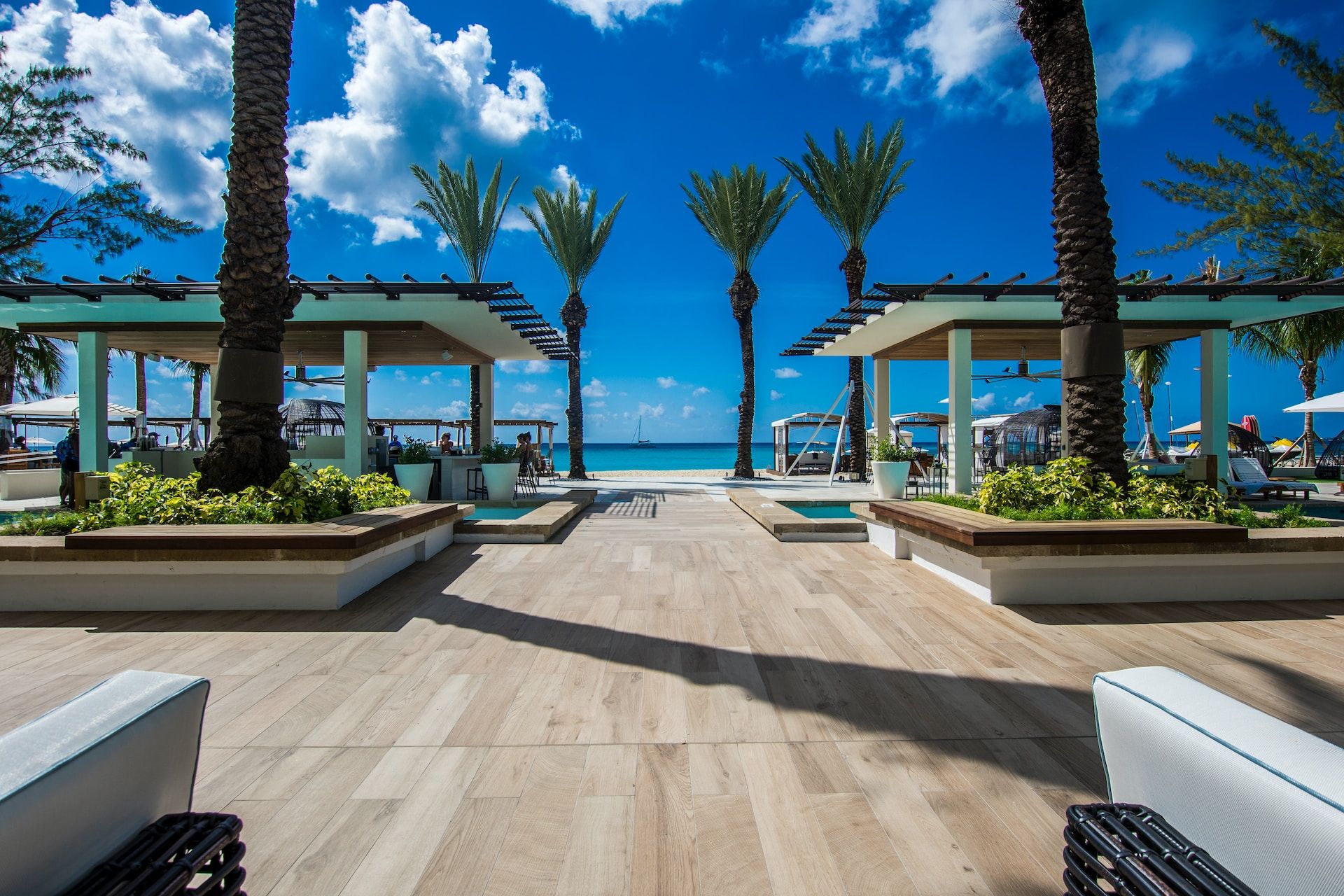 Luxurious resort at the Cayman Islands