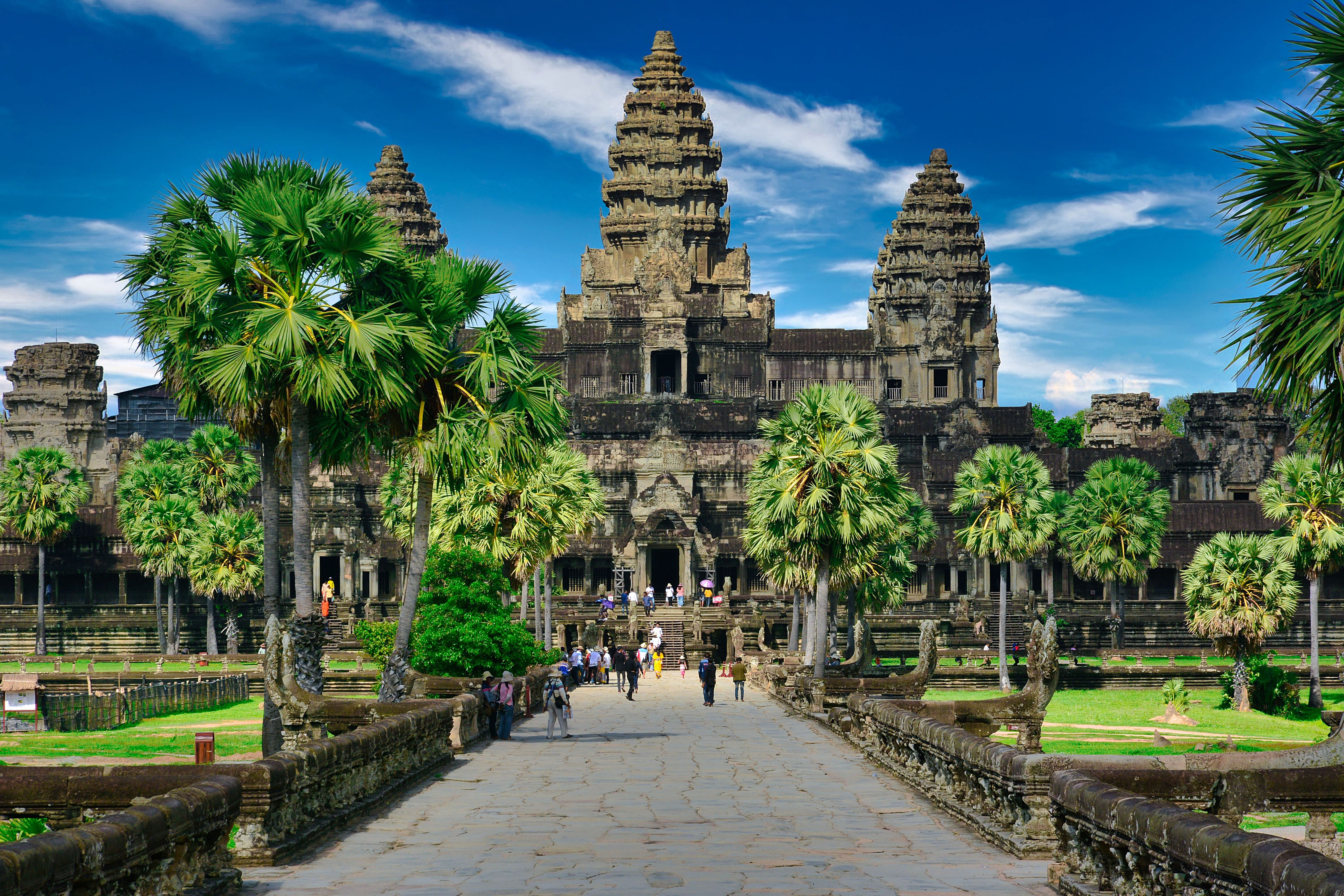 The famous Angkor Wat in Cambodia