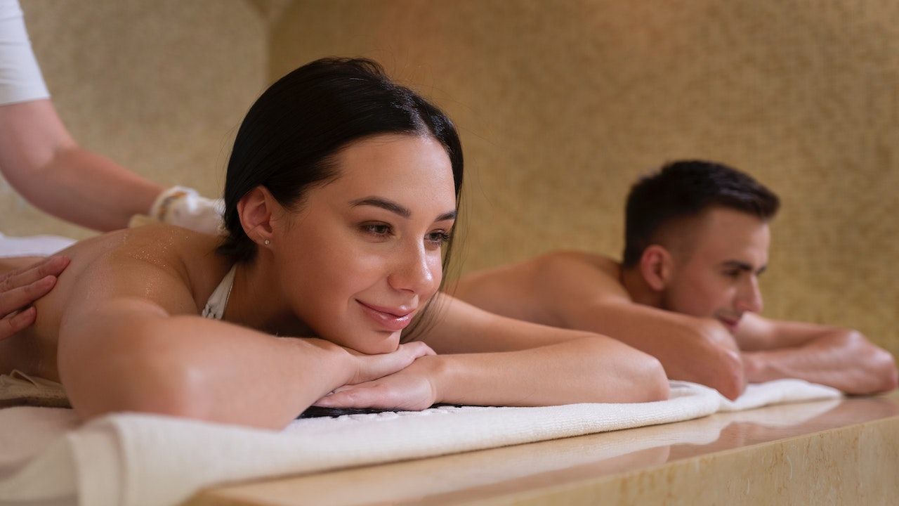 Couple Massage in a Spa