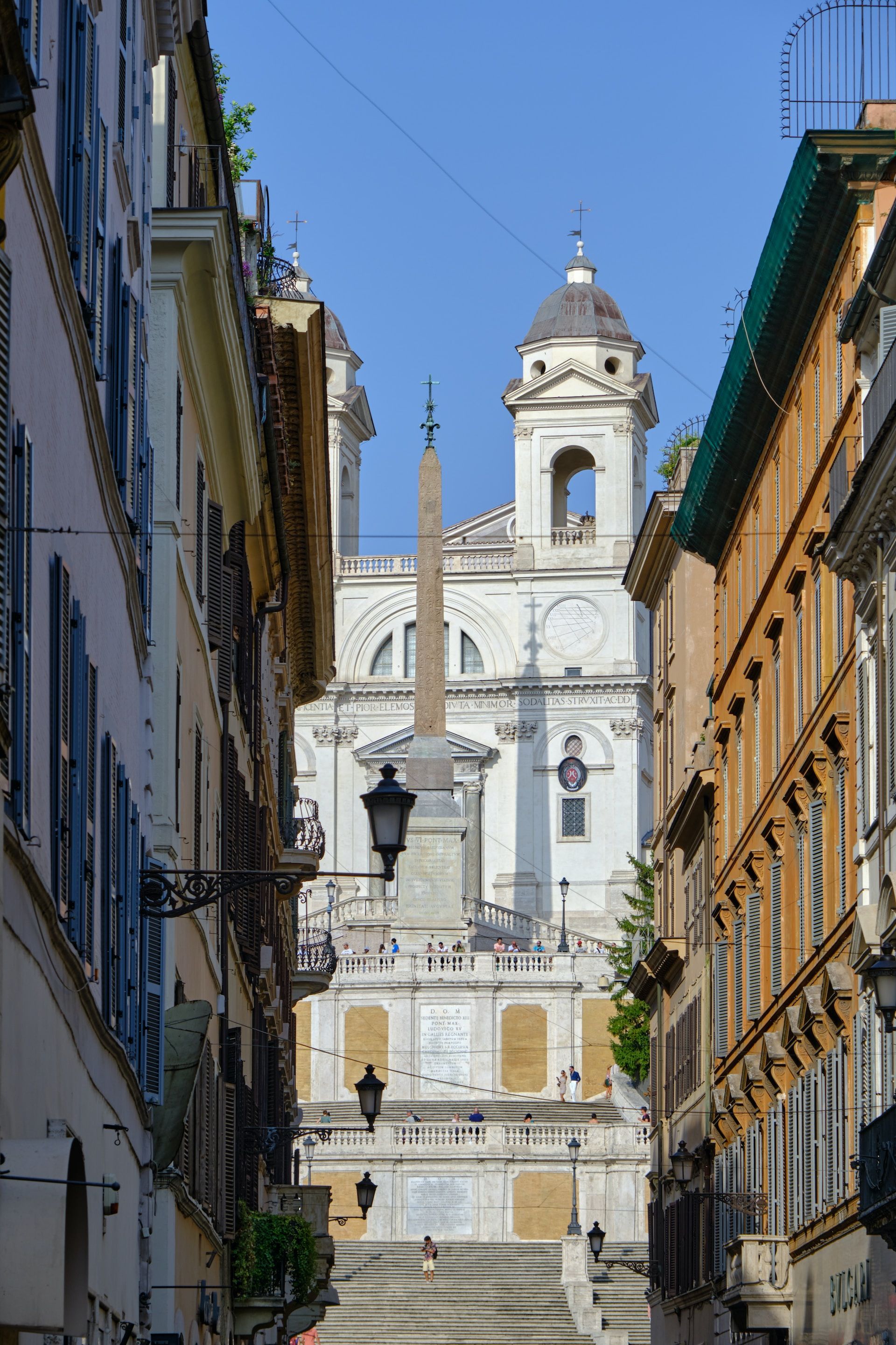 Trinità dei Monti from Condotti's street