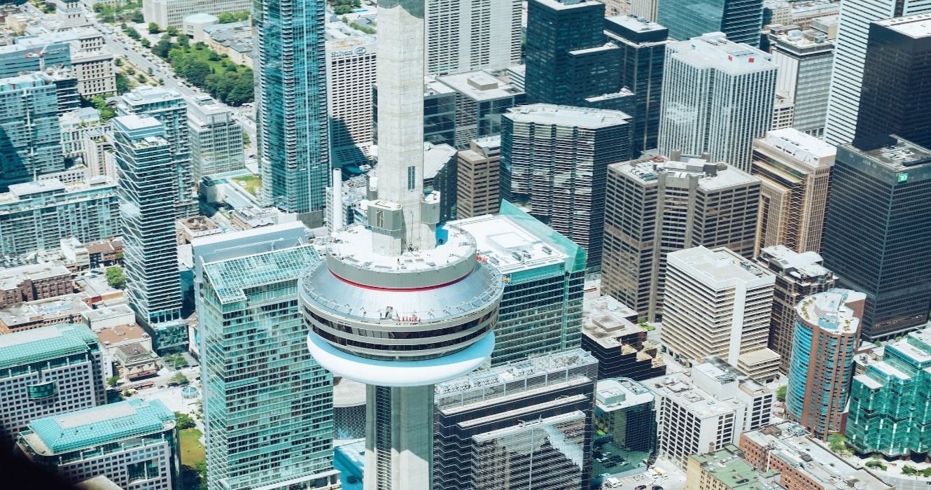 CN Tower in Toronto - Communications Tower with Far-Reaching