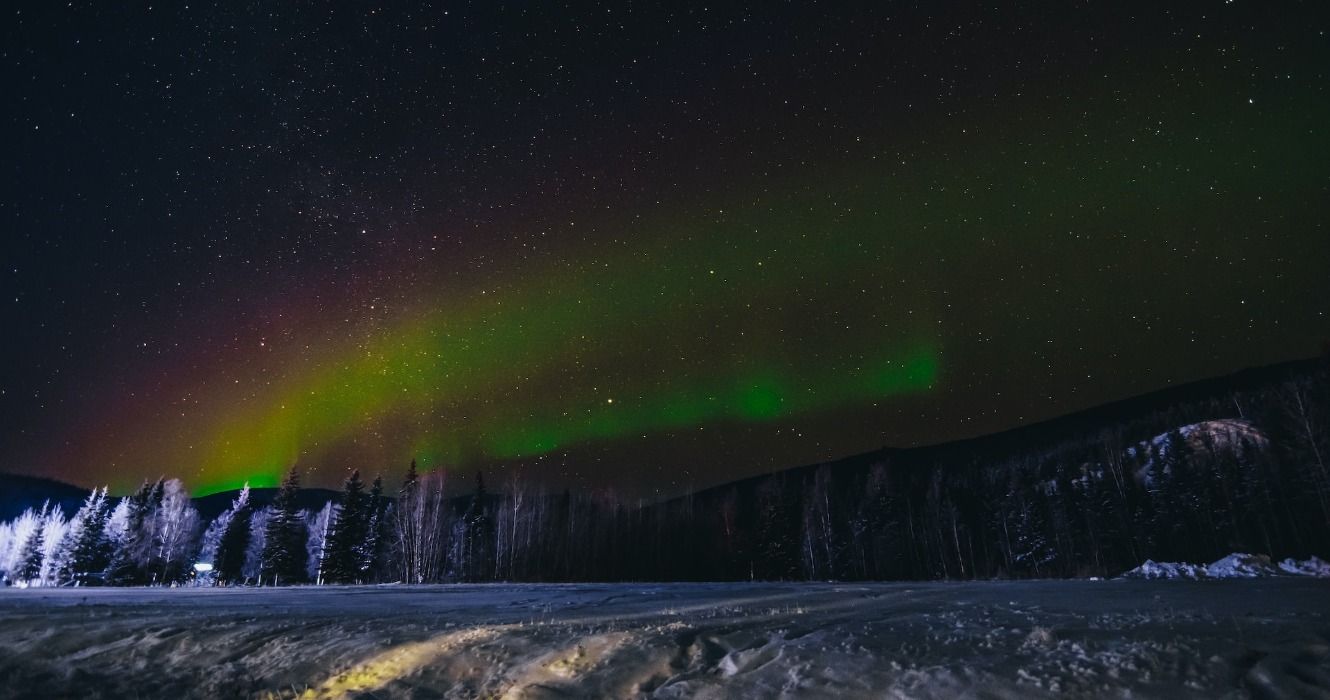 The Northern Lights at Chena Hot Springs, Fairbanks, Alaska, USA