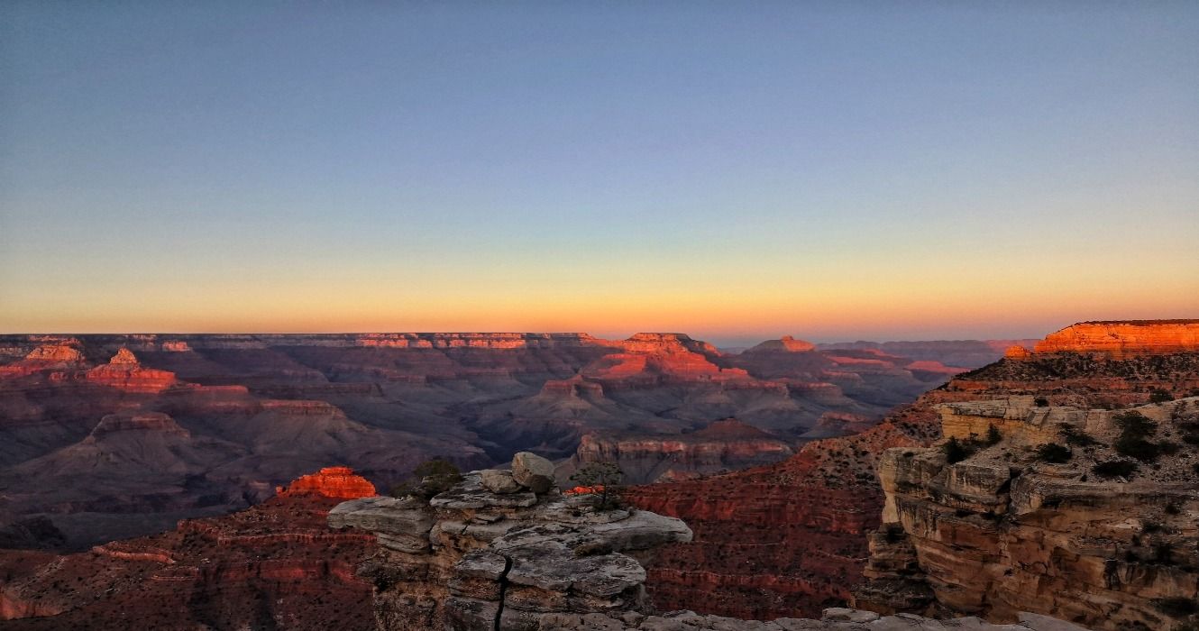 Grand Canyon National Park at sunset, Arizona,, United States