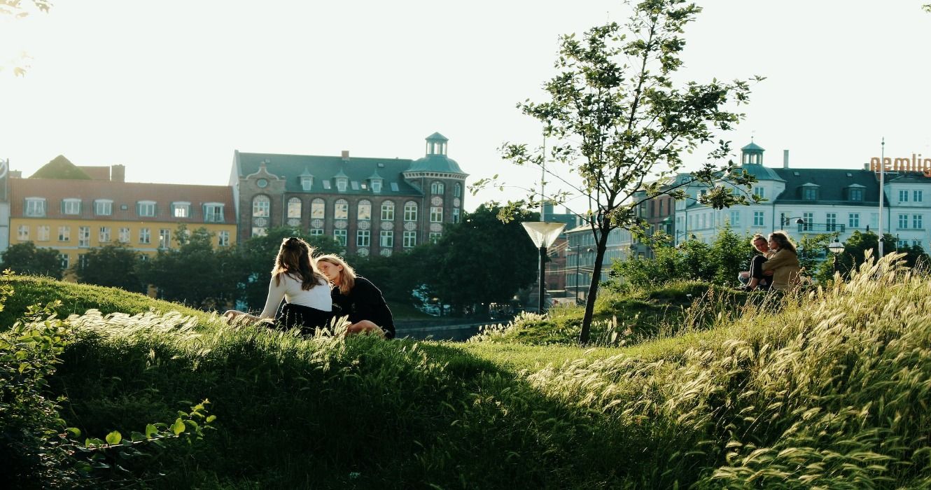 A beautiful park in Copenhagen, Denmark