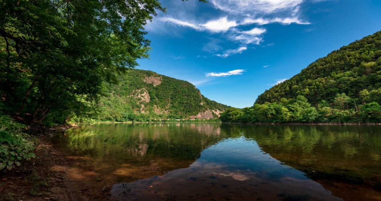 View of the Delaware Water Gap and Delaware River