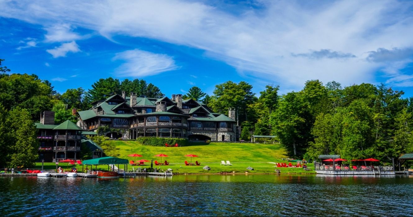 The award-winning Lake Placid Lodge at Lake Placid, New York State, USA