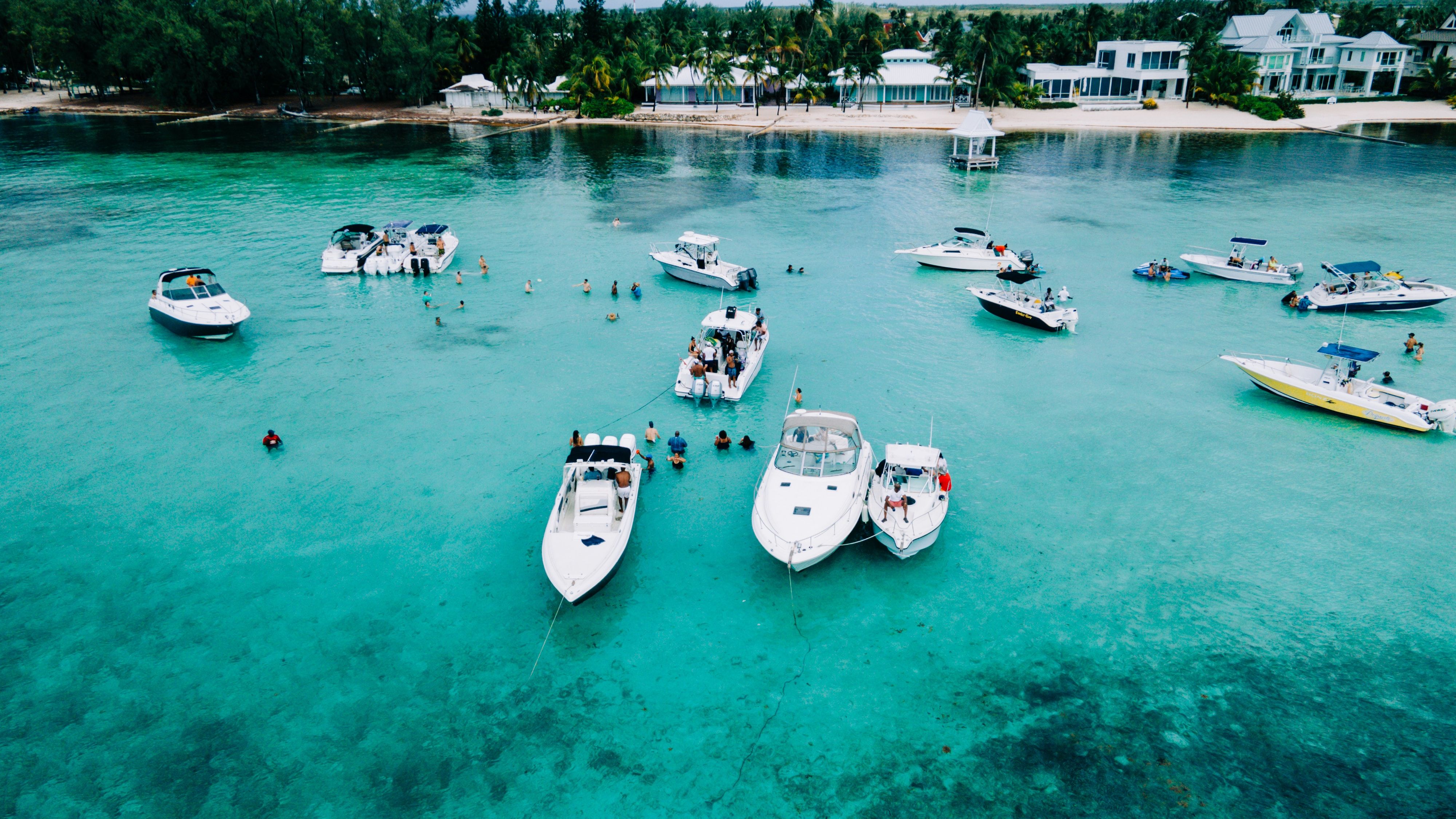 boats in the water in Cayman Brac