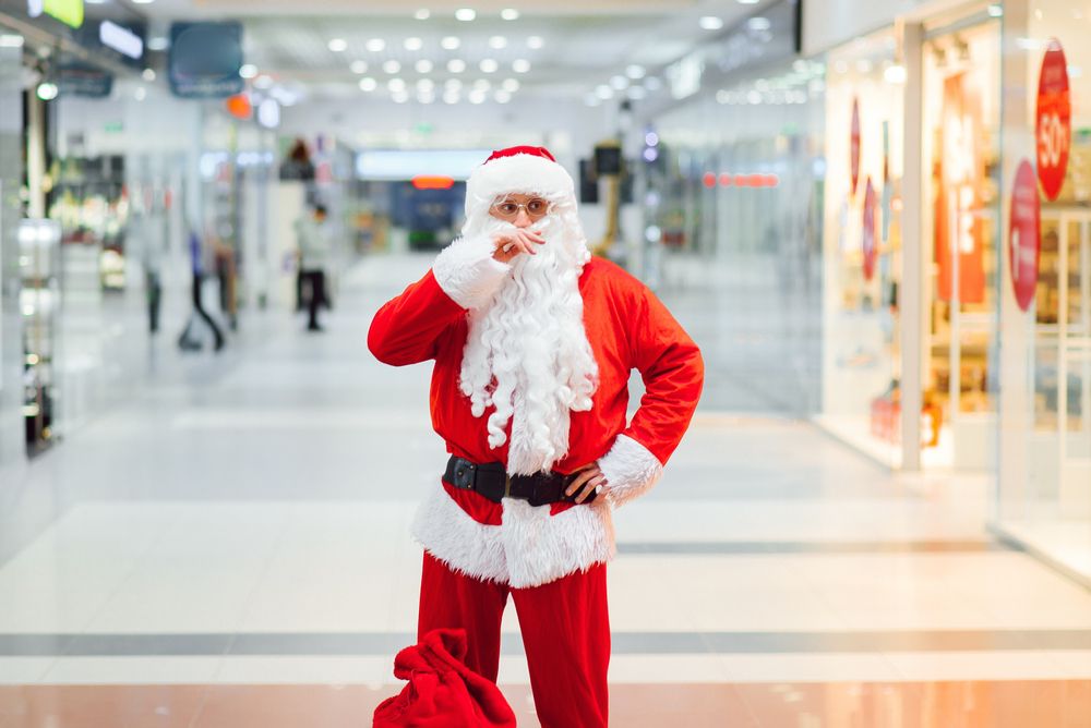 Santa in the mall