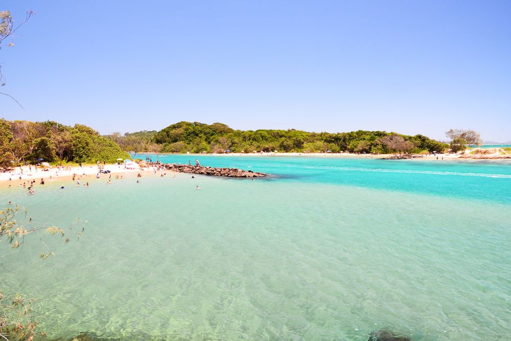 Beautiful beach in Brunswick Heads, NSW