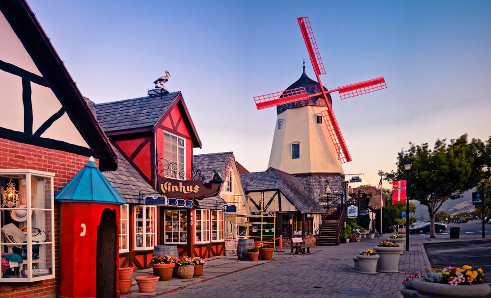 Danish Street in Solvang, the perfect fall destination for families in California