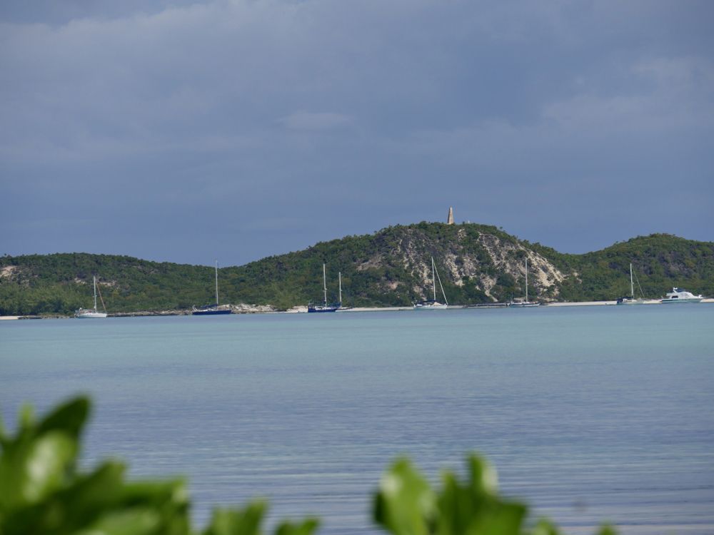 Mountains of Stocking Island from George Town