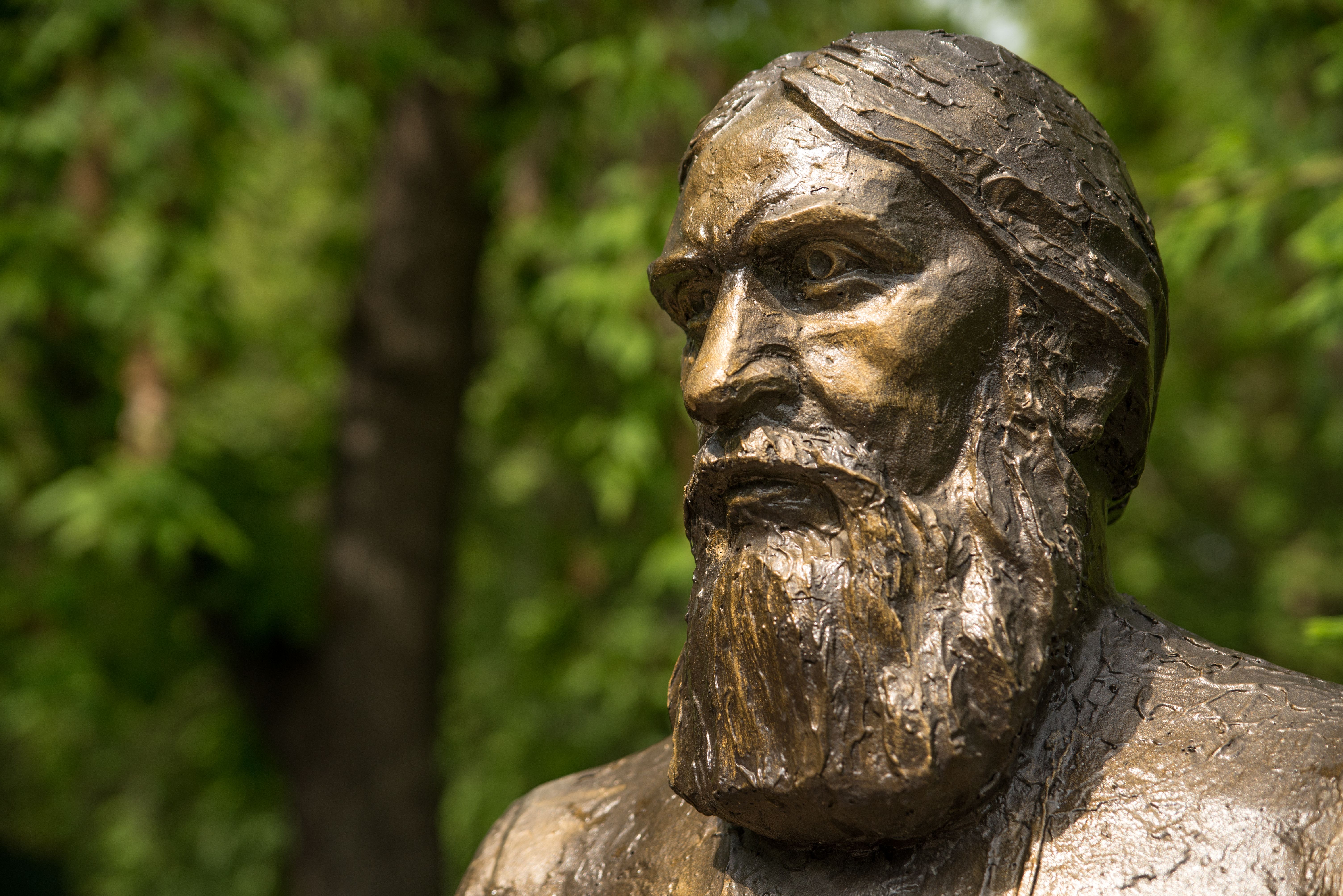 Sculpture of Grigorii Rasputin in tumen, russia