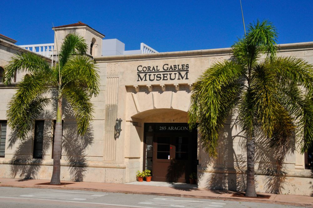 The entrance of Coral Gables Museum, Florida
