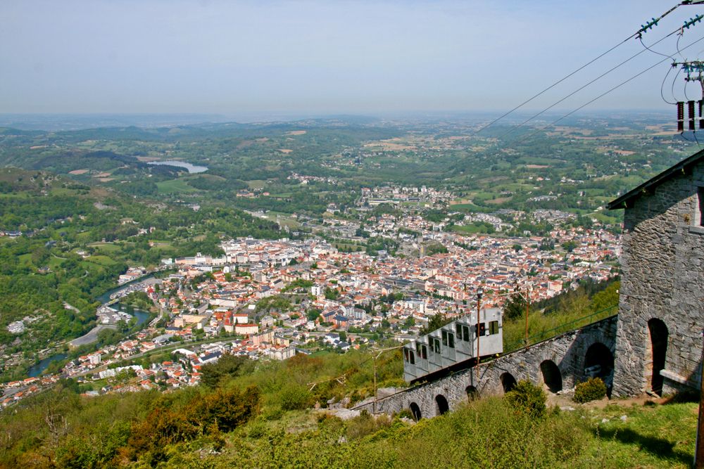 Overview of Lourdes from Pic Du Jer