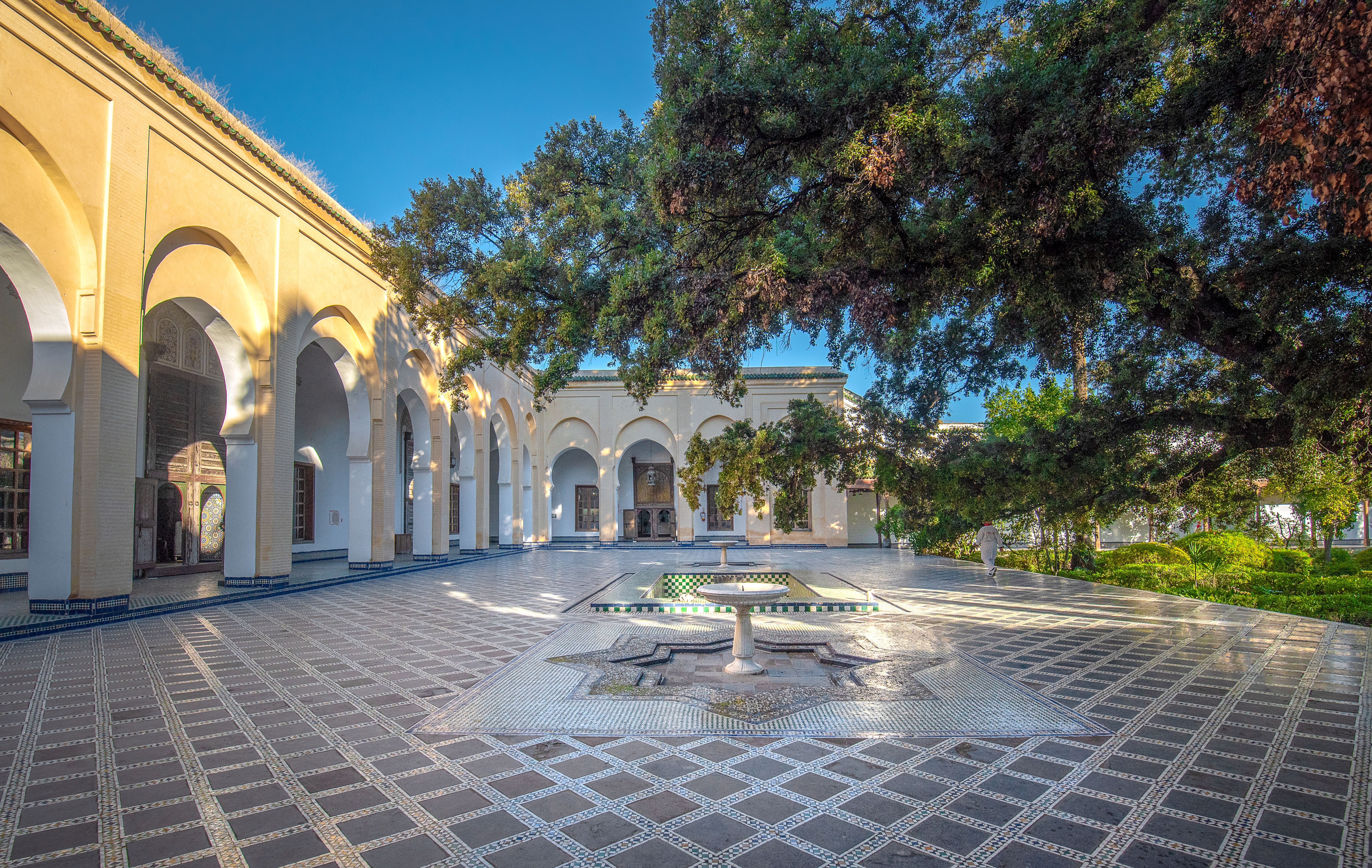 Dar Batha Museum's courtyard