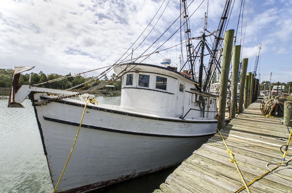 The dock in McClellanville, South Carolina