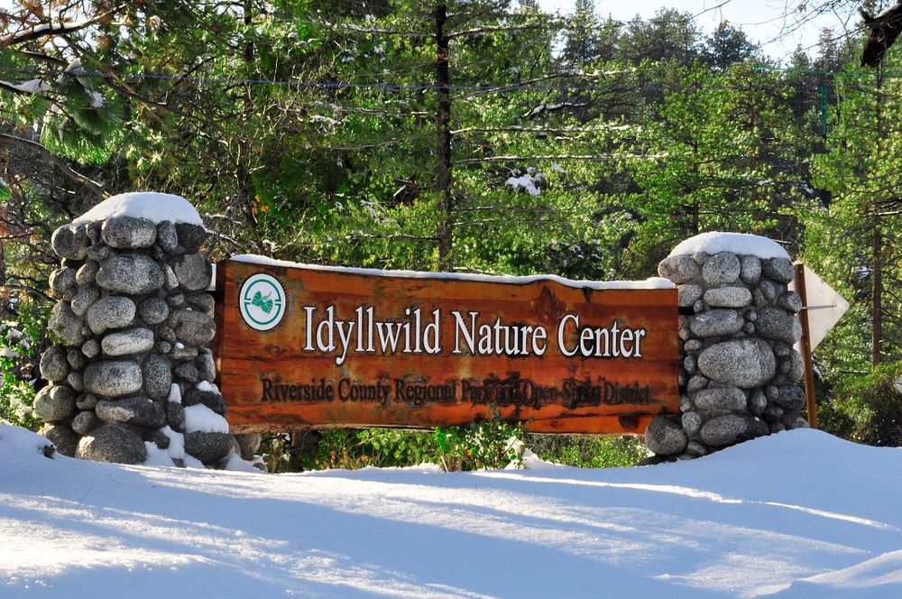 Idyllwild Nature Center Sign, California