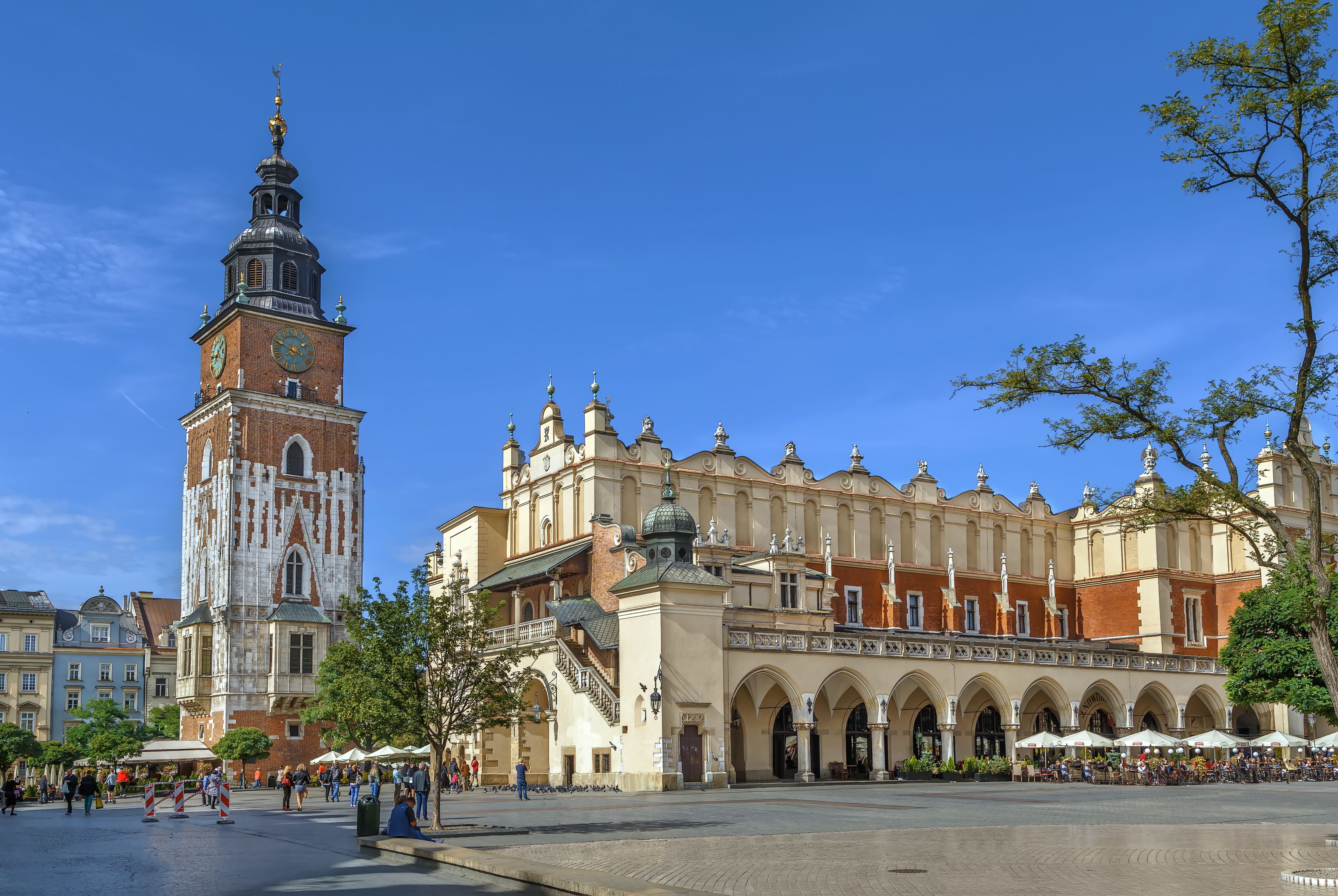 Krakow Cloth Hall and Town Hall Tower 