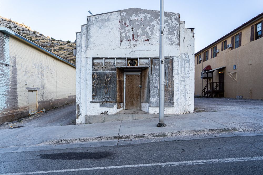 The abandoned ghost town of Pioche in Lincoln County, Nevada